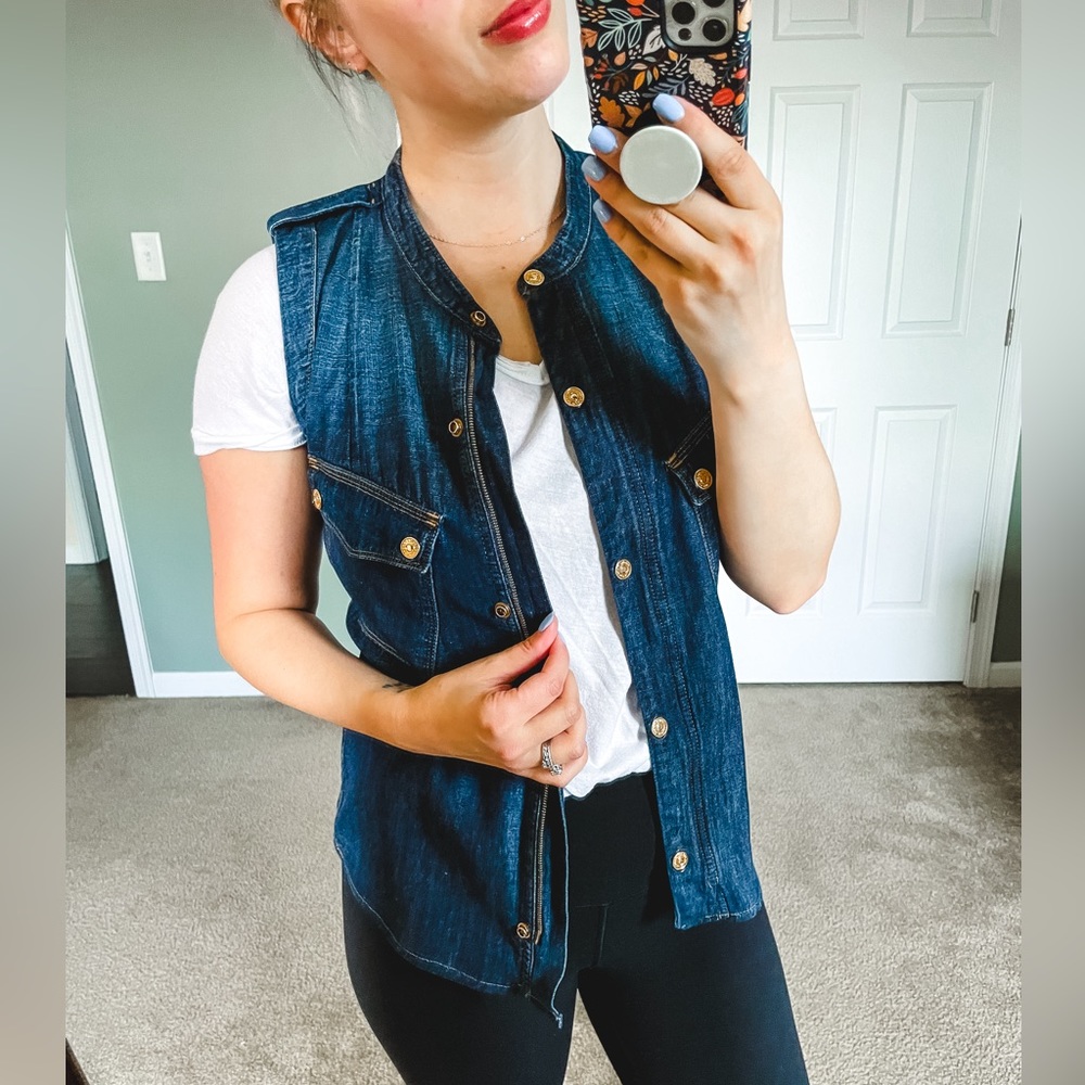 7 For All Mankind Jean Vest XS
